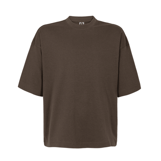 polera Cafe Oversize Alto Gramaje (280 Gr)